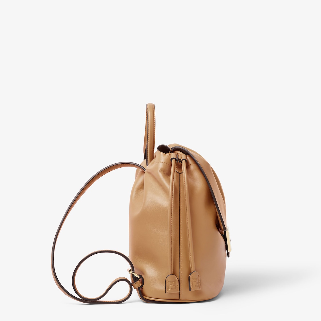 FENDI Backpack Cappuccino brown leather backpack - Image 4